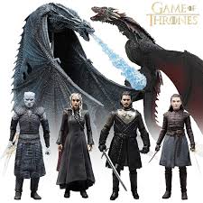Ein wunsch, den die macher dem staatsoberhaupt nicht somit gehört obama zu dem elitären kreis der wenigen, die um das schicksal von jon snow bereits wissen. Game Of Thrones Pop Jon Snow Daenerys Targaryen Black Dragon Model Toy Pvc