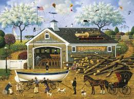 The cats of charles wysocki puzzle elmer and loretta 750. Shop Wysocki Jigsaw Puzzles Jigsawpuzzle Com Au