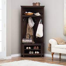 Have To Have It Belham Living Richland Corner Hall Tree Espresso 269 98 Hayneedle Hall Tree Storage Bench Corner Hall Tree Hall Tree
