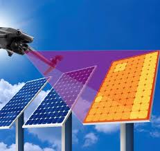 Drone Monitoring Solar Plant