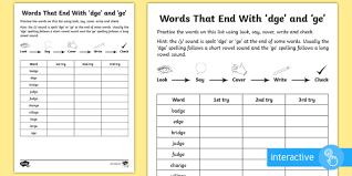 Spellings year 2 dge endings word search. Year 2 Spelling Practice J Sound Spelt Dge And Ge Worksheet