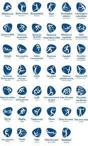 Um evento grandioso, realizado a cada quatro anos desde sua criação, os jogos olímpicos simbolizam a unificação de diferentes raças, cores e etnias. Rio 2016 Revelados Os Pictogramas Dos Jogos Olimpicos Jogos Olimpicos Esportes Olimpicos Jogos Olimpicos