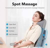 NAIPO Shiatsu-Massagesitzauflage, Rückenmassagegerät, Wärme, Hüftvibration