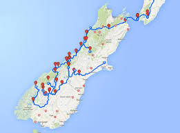 1 woche nordinsel, 3 wochen südinsel! Karte Von New Zealand South Island Karte Der Sudlichen Insel Von Neuseeland Australien Und Neuseeland Ozeanien