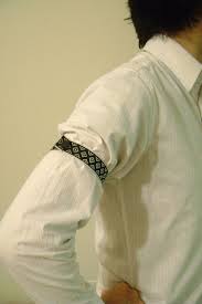 Art Deco Sleeve Garters Black And Silver Pair Etsy Sleeve Garter Sleeves Harold S