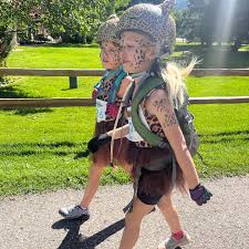 These cuties won best in spirit at @kidsadventuregames last weekend. They  both overcame some big fears and finished strong. We couldn't be more proud  of our little cheetahs. Ari raced with a