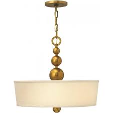 Suppliers of art rope hanging light at alibaba.com feature many different safety certifications. 3 Light Art Deco Hanging Drum Pendant Vintage Brass White Linen Shade