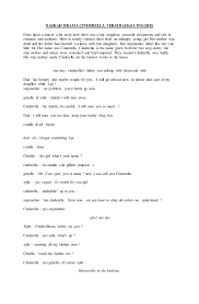 Living alone away from the family, no friends to talk to. Teks Drama Keong Mas Bahasa Inggris Berbagai Teks Penting