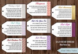 Marriage Wine Tags 1st Milestone Instant Etsy Wine Tags Wine Gift Baskets Milestone Wine