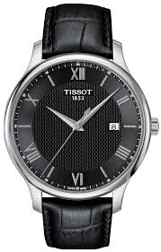 Tissot Tissot Tradition Gent Leather Black T063 610 16 058 00 Boutique Dos Relogios Inspirationalgifts Classic Watches Men Black Leather Watch Tissot