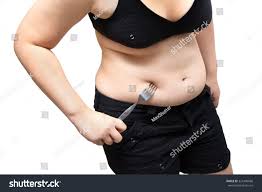 Fat Woman Stab Belly Obese Cellulite Stock Photo 321480680 | Shutterstock