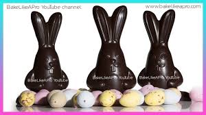 Easy Super Cute 3d Chocolate Easter Bunnies Tutorial Professional Method A Bakelikeapro Youtube Tutorial That S M Easter Chocolate Best Food Ever Chocolate