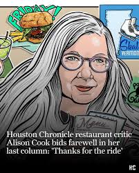 Rarely in my writing life have I had no idea what to say," Houston  Chronicle restaurant critic Alison Cook writes.⁠ ⁠ "Yet today is one of  those occasions. How do you sum
