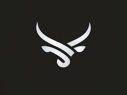Black And White Bull Ornamental Bull Logo Animal Logo Bull Logo Taurus Logo