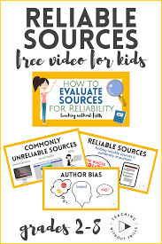 Teach Kids To Find Reliable Sources With This Free Youtube Video Homeschool Writing Argumentative Writing Research Sources