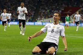 Leon goretzka has declared himself top fit and ready to play. Germany S Leon Goretzka Celebrates A Goal Against Mexico At The Confederations Cup Abc News Australian Broadcasting Corporation