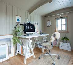 Open shelves are a good place to start. Home Office Ideas Garden Rooms Offer Extra Space In Form Of Pre Fab Cabins Converted Garages And Shepherd S Huts Homes And Property Evening Standard