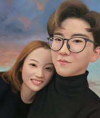 Custom Black and White Oil Painting,portrait Oil Painting, Photo Painting,  Hand-painted Oil Painting, Hand-painted Portrait Painting