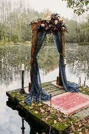 Freie Trauung Am Wasser Bzw See Freie Trauung Hochzeit Wedding Fall Wedding Arches Fall Wedding Decorations Halloween Wedding