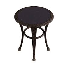 Outdoor lounge chairs & chaises. Patio Lawn Garden Better Homes And Gardens Azalea Ridge 20 Wicker Round Outdoor Side Table 24h X 19 75d Steel Frame Glass Top Patio Furniture Accessories