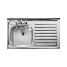 Star star star star star_border ( 10 ) £19.99. Leisure Contract Lc106r 1 0 Bowl 2th Stainless Steel Kitchen Sink Right Hand Drainer Sq Front Plumbnation