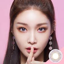 Lens Town Mystarry Violet Chung Ha Lens Soft Contact Lenses Natural Lenses Soft Daily Wear Colored Lens Pony Makeup Korean Eye Makeup Eye Makeup
