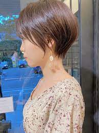 ベリーショート マッシュショート ひし形シルエット ナチュラル stories原宿 小林匠太 595852 hair ゴージャスなヘアスタイル ショートカット 40代 マッシュショート