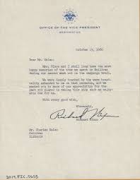 1960 letter from Richard Nixon to Charles Kelso