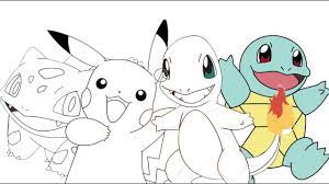 Watch wally and weezy color pikachu, bulbasaur, squirtle and charmander! Pokemon Pikachu Charmander Bulbasaur Squirtle Coloring Page Youtube