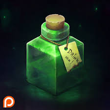 Isometric Green Bottle Sephiroth Art On Artstation At Https Www Artstation Com Artwork Lbndl Con Imagenes Pociones Frascos