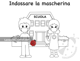 Coronavirus, i disegni dei bambini di casalpusterlengo. Cartello Indossare La Mascherina Da Colorare Lavoretti Creativi