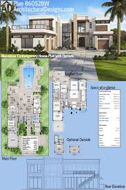 Best selling featured size, small to large size, large to small alphabetically: Plan 86052bs Marvelous Contemporary House Plan With Options Luxury House Plans Contemporary House Plans Modern House Plans