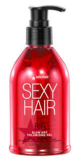 Massage the gel into your scalp—don't forget the back of your hair, too! Sexyhair Volumizing Blow Dry Gel