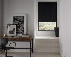 Economy Blackout Roller Shades Blinds Com In 2021 Blackout Roller Shades Roller Shades Black Roller Blinds