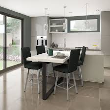 Amisco Elmira 26 In Swivel Counter Stool Contemporary Style Kitchen Small Kitchen Layouts Swivel Counter Stools