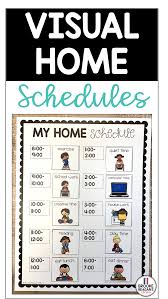 Visual Schedules For Home And After School Editable Homeschool Daily Schedule Homeschool Daily Schedule Template Kindergarten Daily Schedules