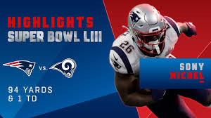 Michel joins a backfield of henderson, jake funk and xavier jones, adding depth and experience to the room in l.a. Best Runs By Sony Michel Vs Rams Super Bowl Liii Player Highlights Youtube