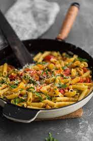 Summer Vegetable Pasta With Chickpeas Naturally Recipe Pasta Recipes Vegetable Pasta Pasta Recipes For Lunch