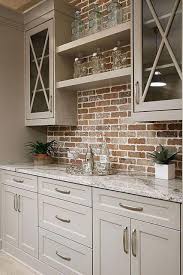 Light tones wood kitchen with brick backsplash design. 110 Brick Backsplash Inspiration Ideas In 2021 Brick Backsplash Kitchen Remodel Kitchen Design