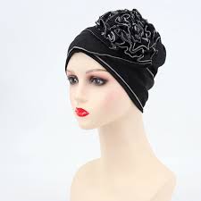 Weibliche Turban weiche Blume Mütze für Patienten Haarausfall Chemo Caps  Krebs Kopf bedeckung für Frauen elastische Kopf wickel