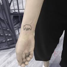 They are usually inked in one color, typically black or dark brown. Polar Bear Tattoo On The Wrist