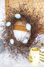 Grapevine wreath with bird and bird nest, spring easter. Rustic Birds Nest Twig Wreath Sustain My Craft Habit