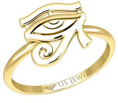 Gold Egyptian Eye Of Horus Pendant Necklace | Classy Men Collection