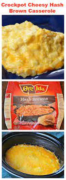 Crock Pot Cheesy Hash Brown Casserole Recipe Cheesy Hashbrowns Breakfast Crockpot Recipes Cheesy Hashbrown Casserole