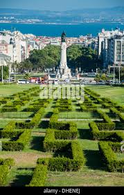 Parque Eduardo VII, Lisbon, Portugal Stock Photo