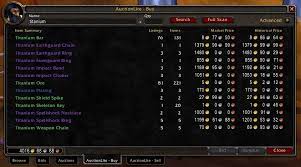 Auctionlite : Auction House & Vendors : World Of Warcraft Addons