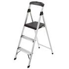 3-Step lightweight Aluminum Step Stool 250 lb Capacity GLA-3C Gorilla Ladders