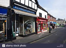 Local Shops In Town Of Leominster Herefordshire England Uk Stock Herefordshire England Uk England