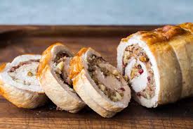 Add vegetable or chicken stock and smithfield marinated fresh pork loin filet to slow cooker. Cranberry Apple Stuffed Pork Loin Recipe