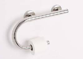 These gorgeous grab bars are designed to support a tremendous amount of weight adding security to the bathroom without the institutional look of. Life Line 1 1 4 Left Hand Grab Bar With Toilet Paper Holder Grab Bar Specialists